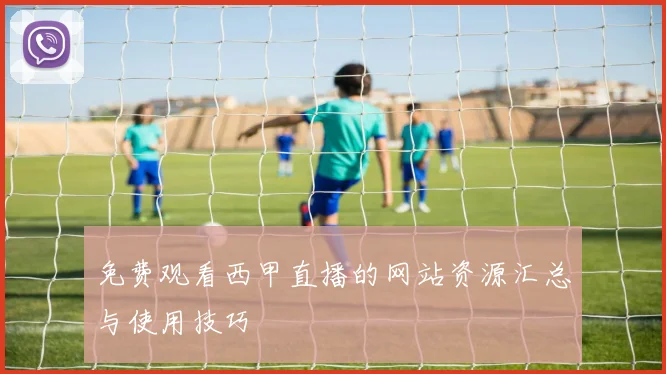 免费观看西甲直播的网站资源汇总与使用技巧
